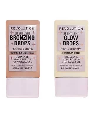 Makeup Revolution Bronze and Glow Drop Duo (Various Shades)