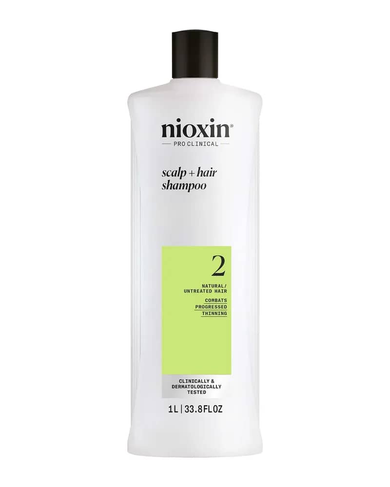 NIOXIN Scalp and Hair Thickening System 2 Shampoo for Natural Hair with Progressed Thinning 1L