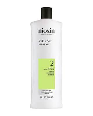 NIOXIN Scalp and Hair Thickening System 2 Shampoo for Natural Hair with Progressed Thinning 1L
