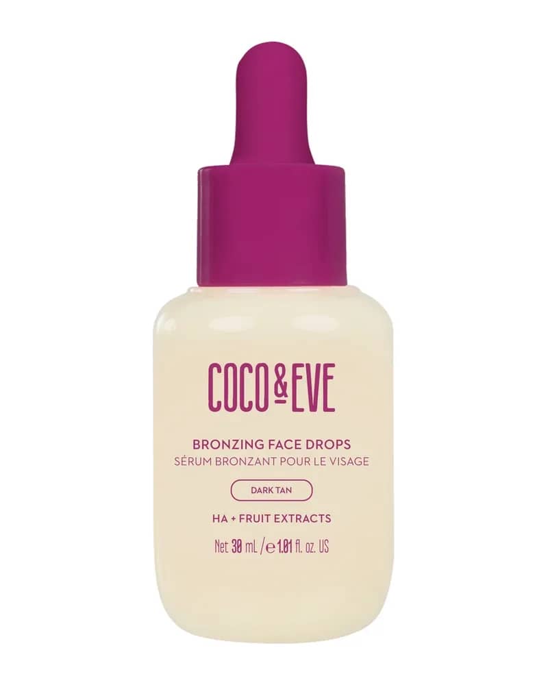 Coco & Eve Bronzing Face Drops (Dark Tan) 30ml