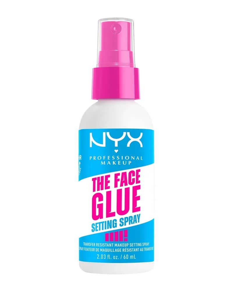NYX Professional Makeup The Face Glue Setting Spray Up To 24 Hour Wear Transfer Resistant & Waterproof 60ml