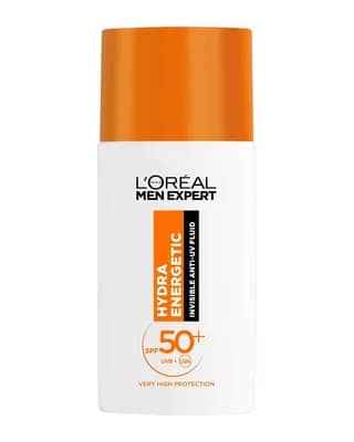 L'Oréal Men Expert Hydra Energetic Daily SPF50+ Invisible Fluid with Antioxidant Vitamin C* 50ml