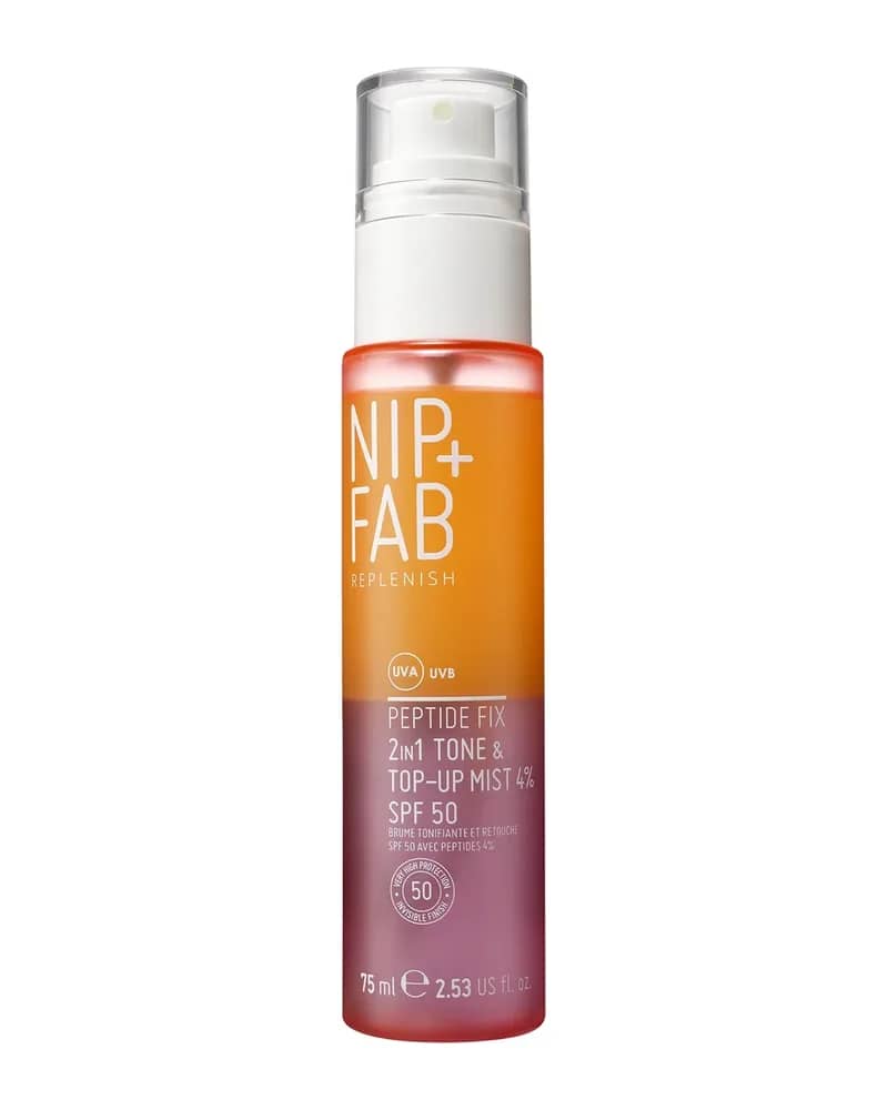 NIP+FAB Peptide Fix 2-in-1 Tone & Top Up SPF50 Mist 4% 75ml