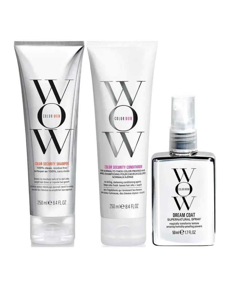 Color Wow Dream Clean Normal to Thick and Travel Dream Coat Supernatural Spray Trio