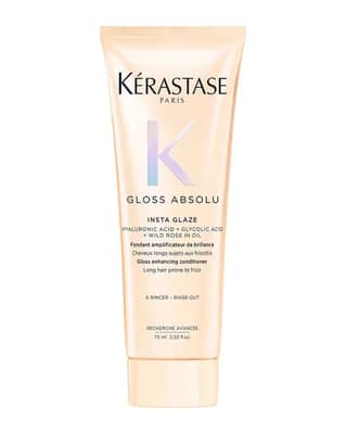 Kérastase Gloss Absolu Conditioner for All Hair Types with Glycolic Acid, Hyaluronic Acid & Wild Rose 75ml
