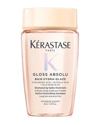 Kérastase Gloss Absolu Shampoo for All Hair Types with Glycolic Acid, Hyaluronic Acid & Wild Rose 80ml
