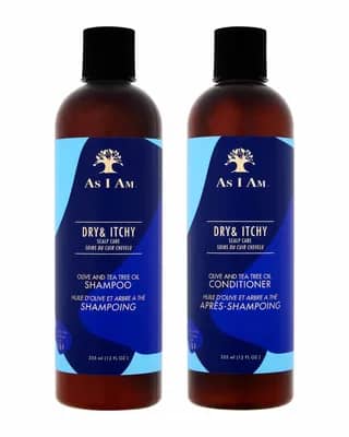 As I Am Dry & Itchy Scalp Care Olive and Tea Trea Oil Shampoo & Conditoner 355ml