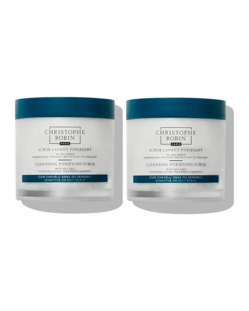 Christophe Robin Cleansing Purifying Scrub with Sea Salt Bundle 250ml