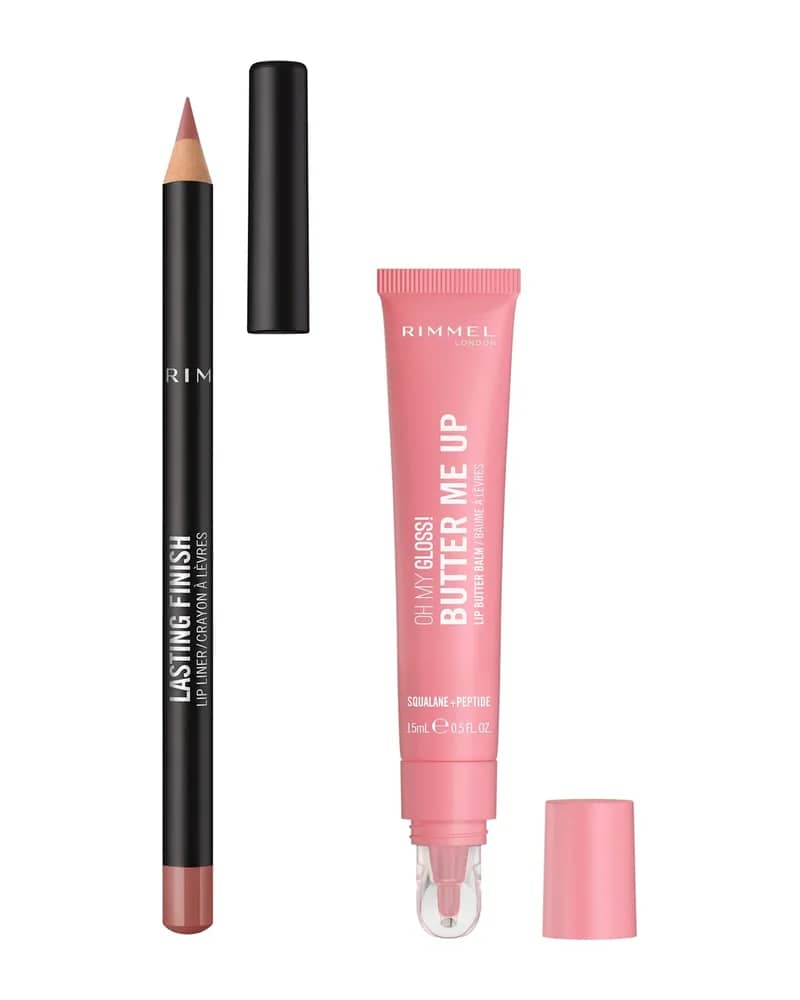 Rimmel Butter Me Up & Lasting Finish Lip Bundle (Various Shades)