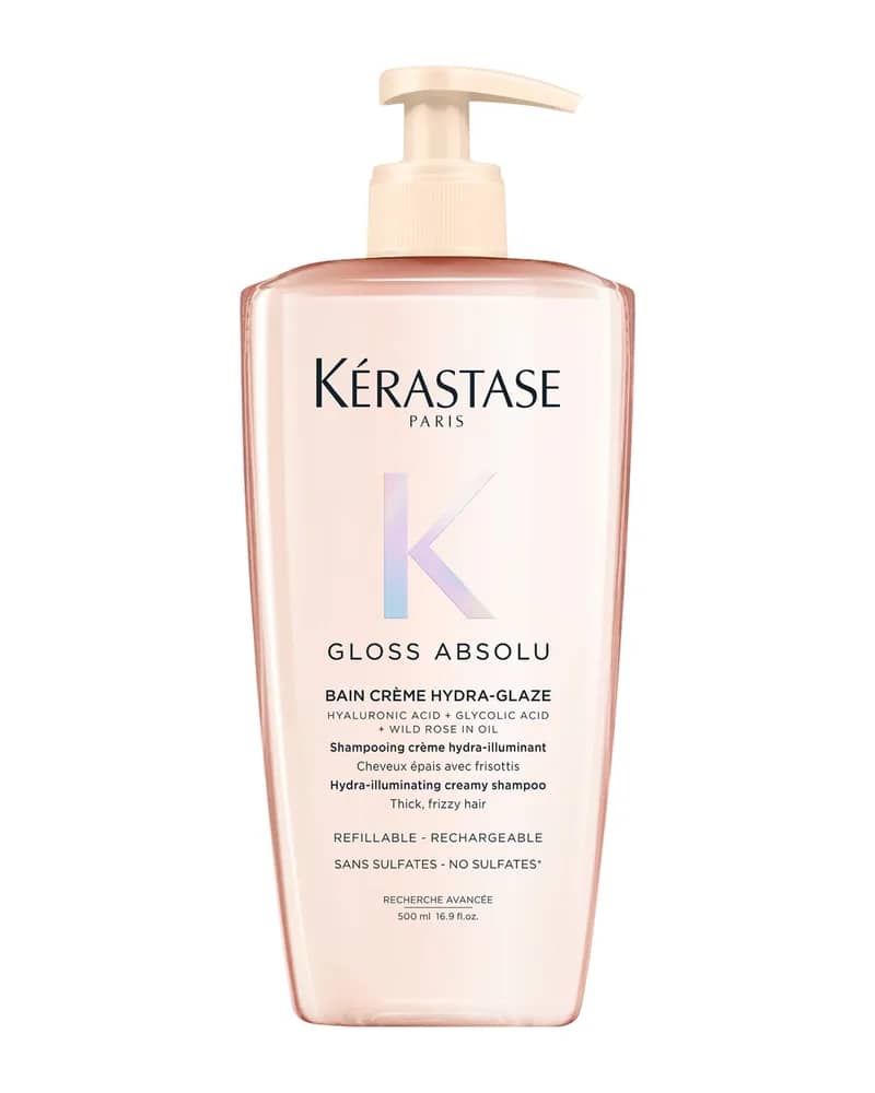 Kérastase Gloss Absolu Bain Crème Hydra-Glaze Shampoo For Thick Frizzy Hair 500ml