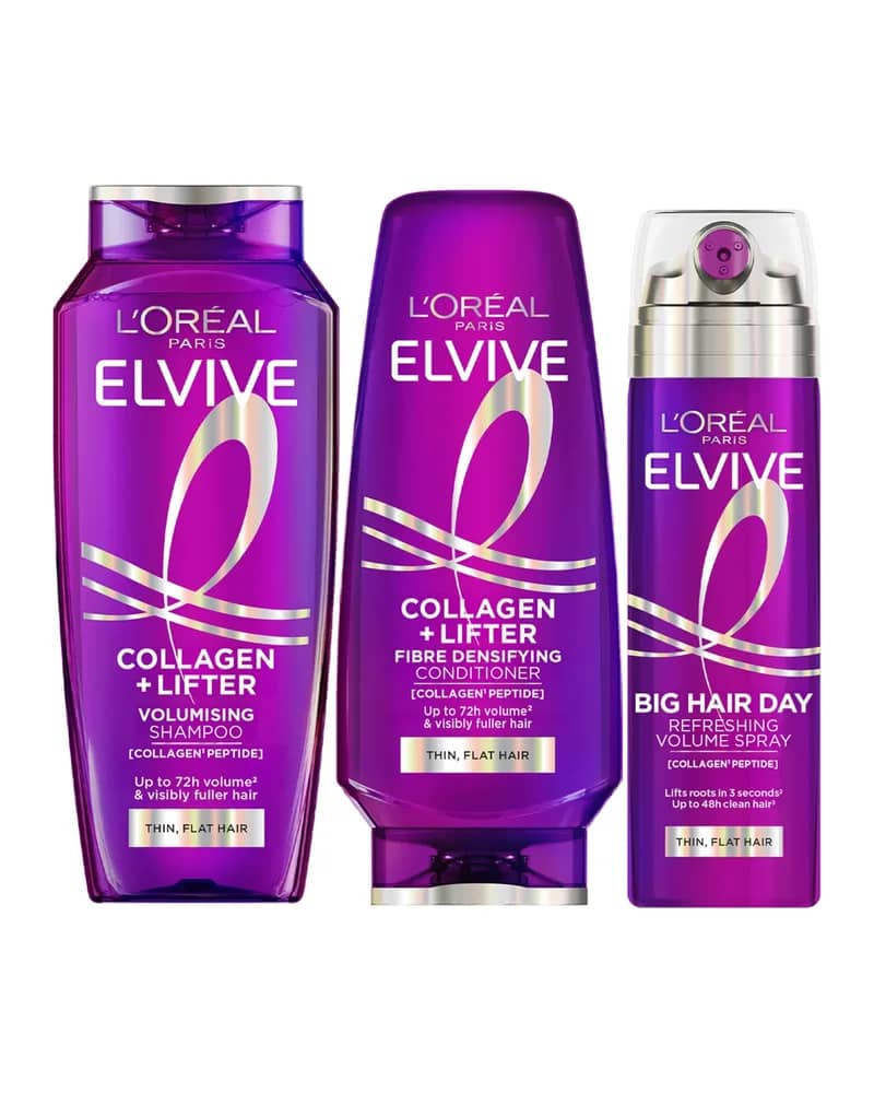 L'Oréal Paris Elvive Collagen Lifter Volumising 3-Step Bundle