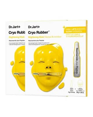 Dr.Jart+ Cryo Rubber Brightening Hydrogel Mask with Niacinamide (2 Pack)