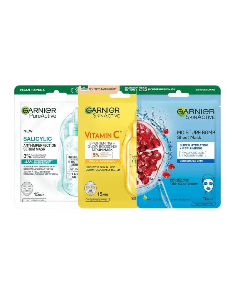 Garnier Moisture Bomb Trio Bundle