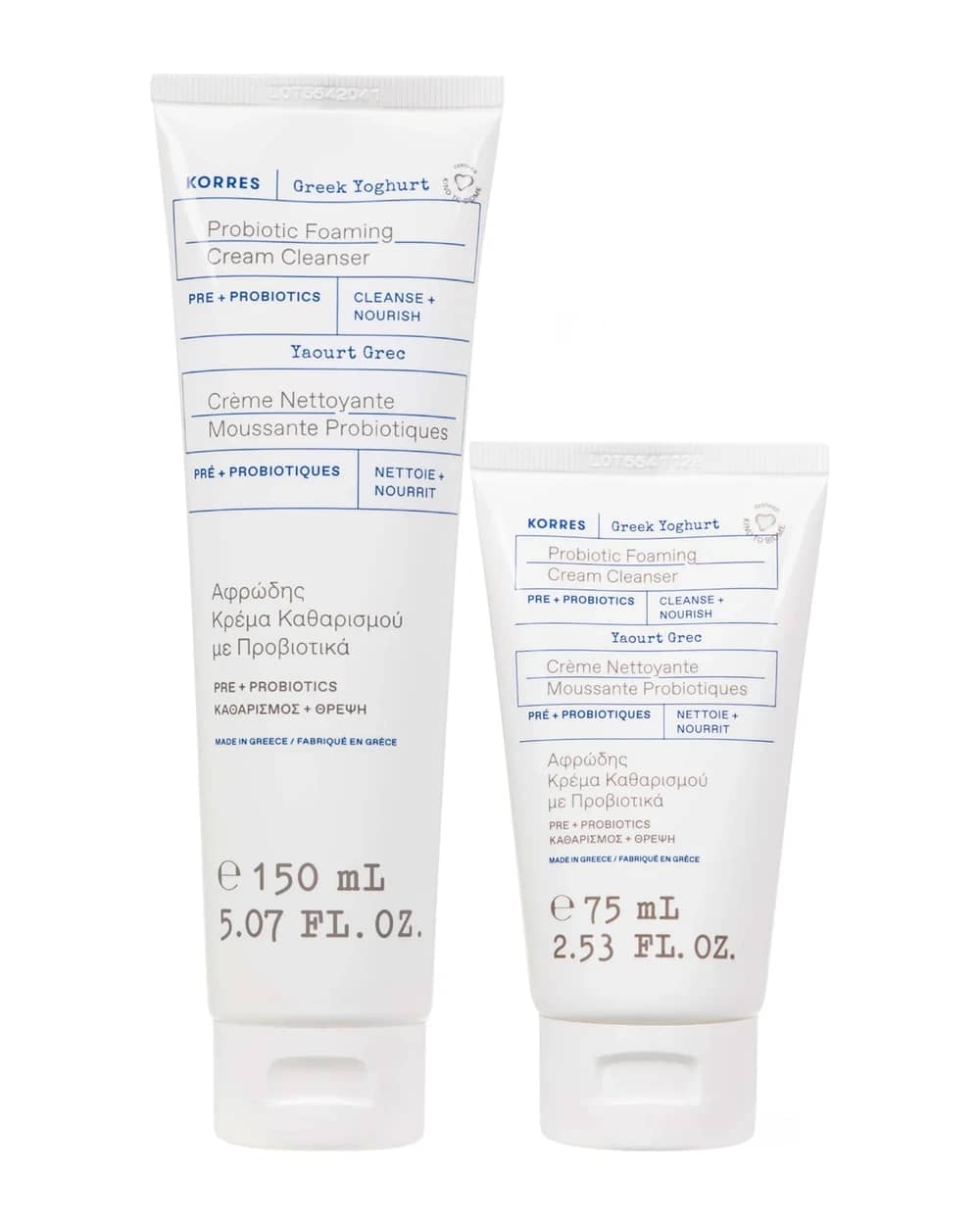 KORRES Greek Yoghurt Foaming Cream Cleanser Duo ($52 Value)