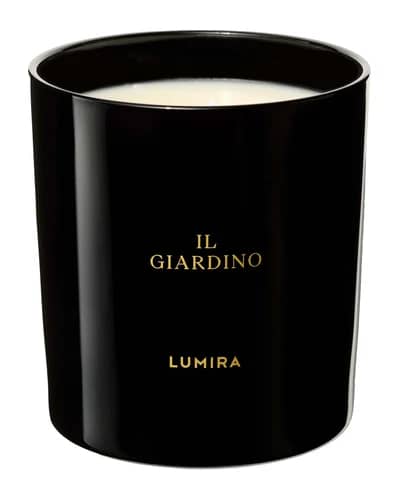 LUMIRA Il Giardino Black Candle 10.5 oz