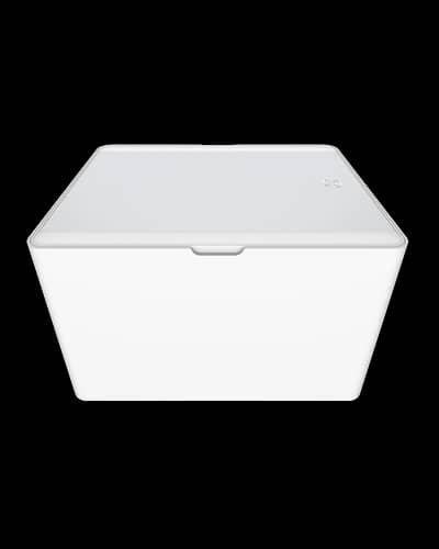 LED-Lighted Mirror with Storage Box