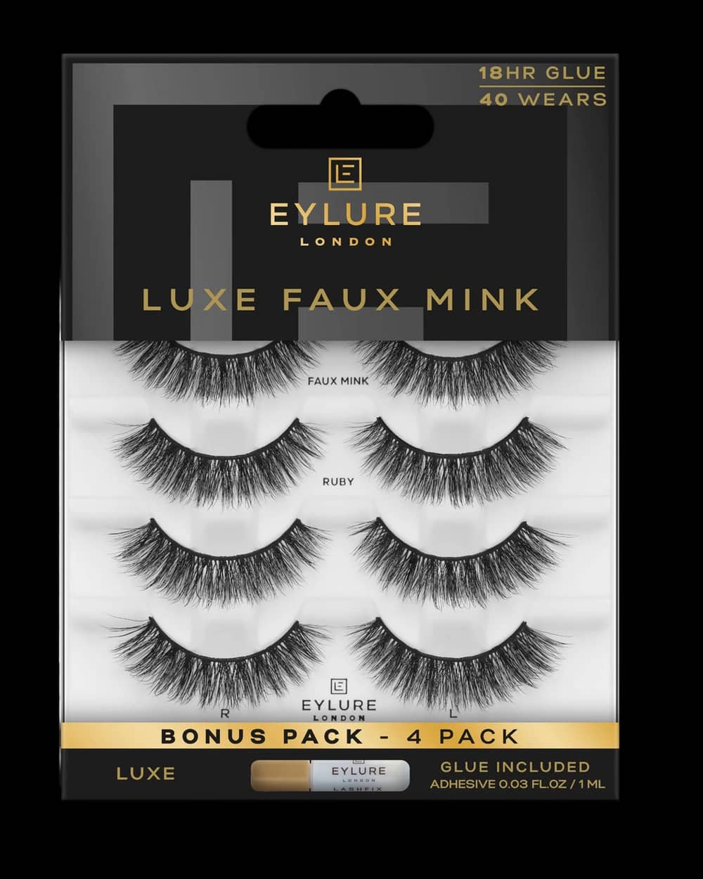 Luxe Faux Mink Ruby Eyelashes Multipack