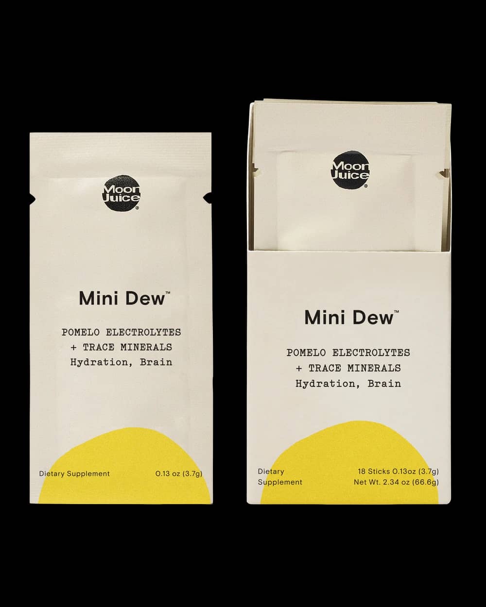 Mini Dew Electrolyte + Mineral Supplement Powder Sticks, - Pomelo Grapefruit