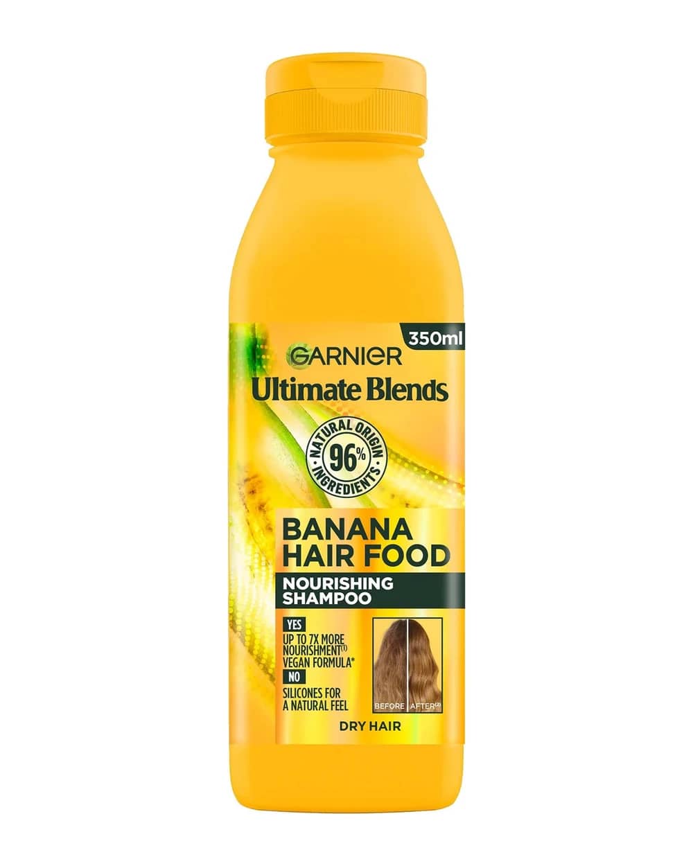 Garnier Ultimate Blends Hair Food Banana Shampoo Nutriente per Capelli Secchi 350 ml