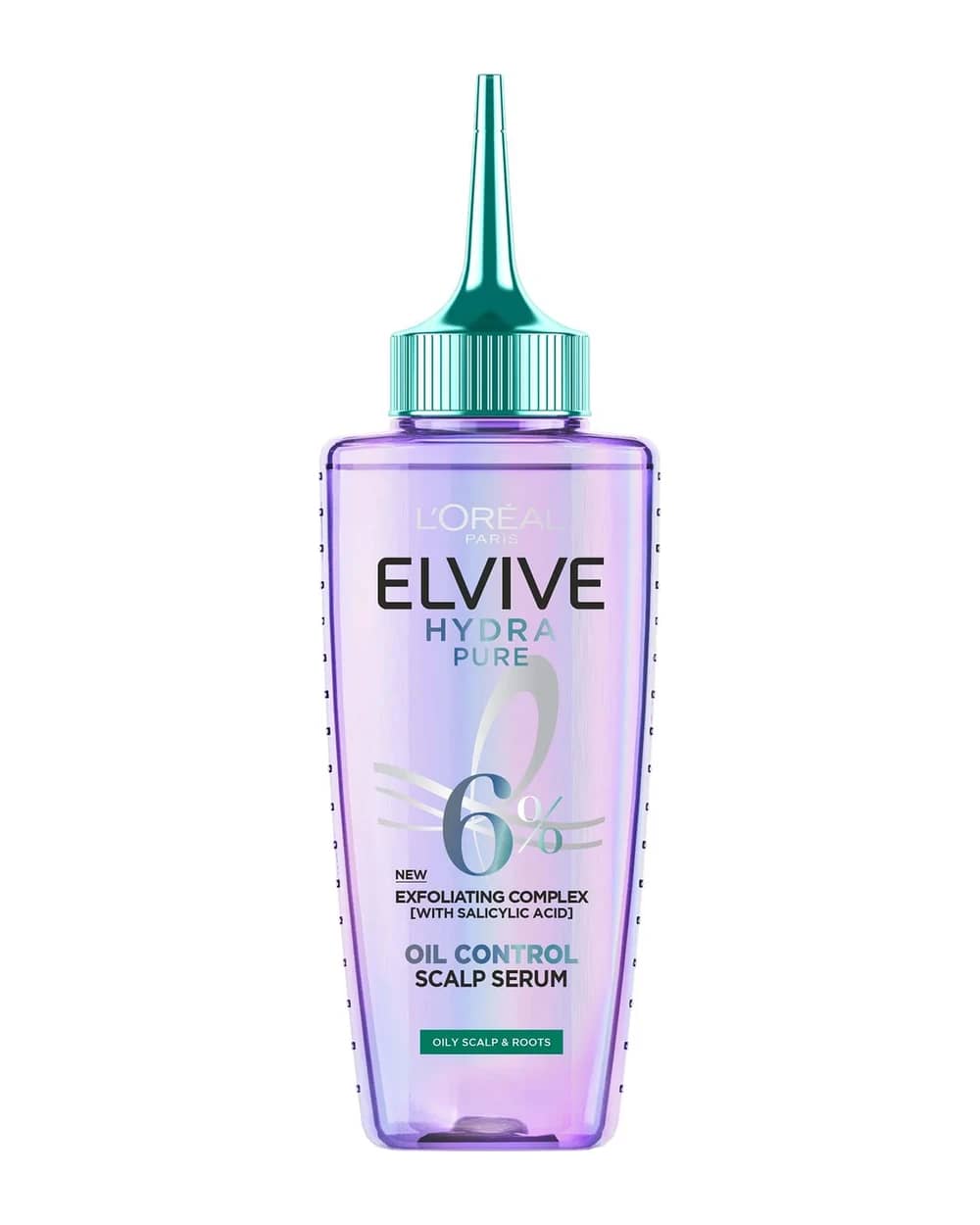 L'Oréal Paris Elvive Hydra Pure Siero Pre-Shampoo Esfoliante per Cuoio Capelluto e Radici Grasse con Acido Salicilico 102 ml