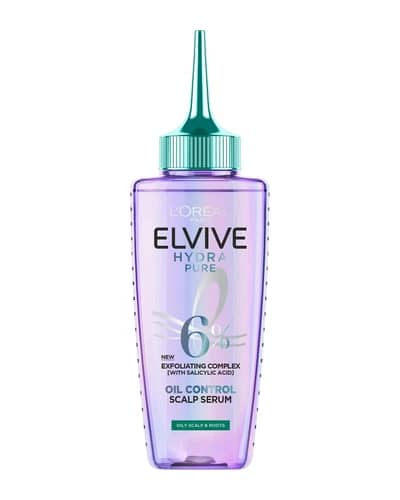 L'Oréal Paris Elvive Hydra Pure Siero Pre-Shampoo Esfoliante per Cuoio Capelluto e Radici Grasse con Acido Salicilico 102 ml