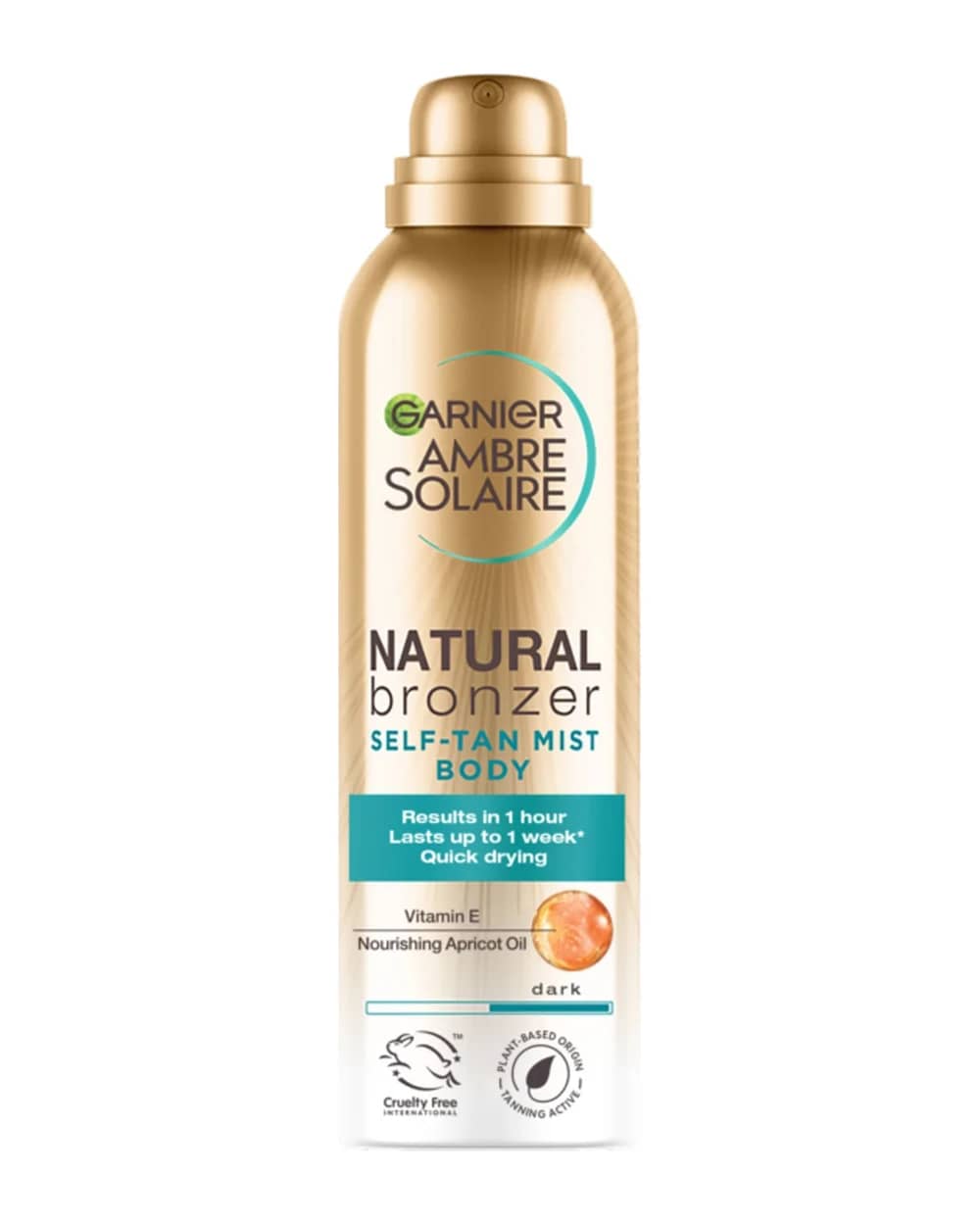 Bronzer Naturale Spray Corpo Autoabbronzante ad Asciugatura Rapida Scuro Ambre Solaire 150ml