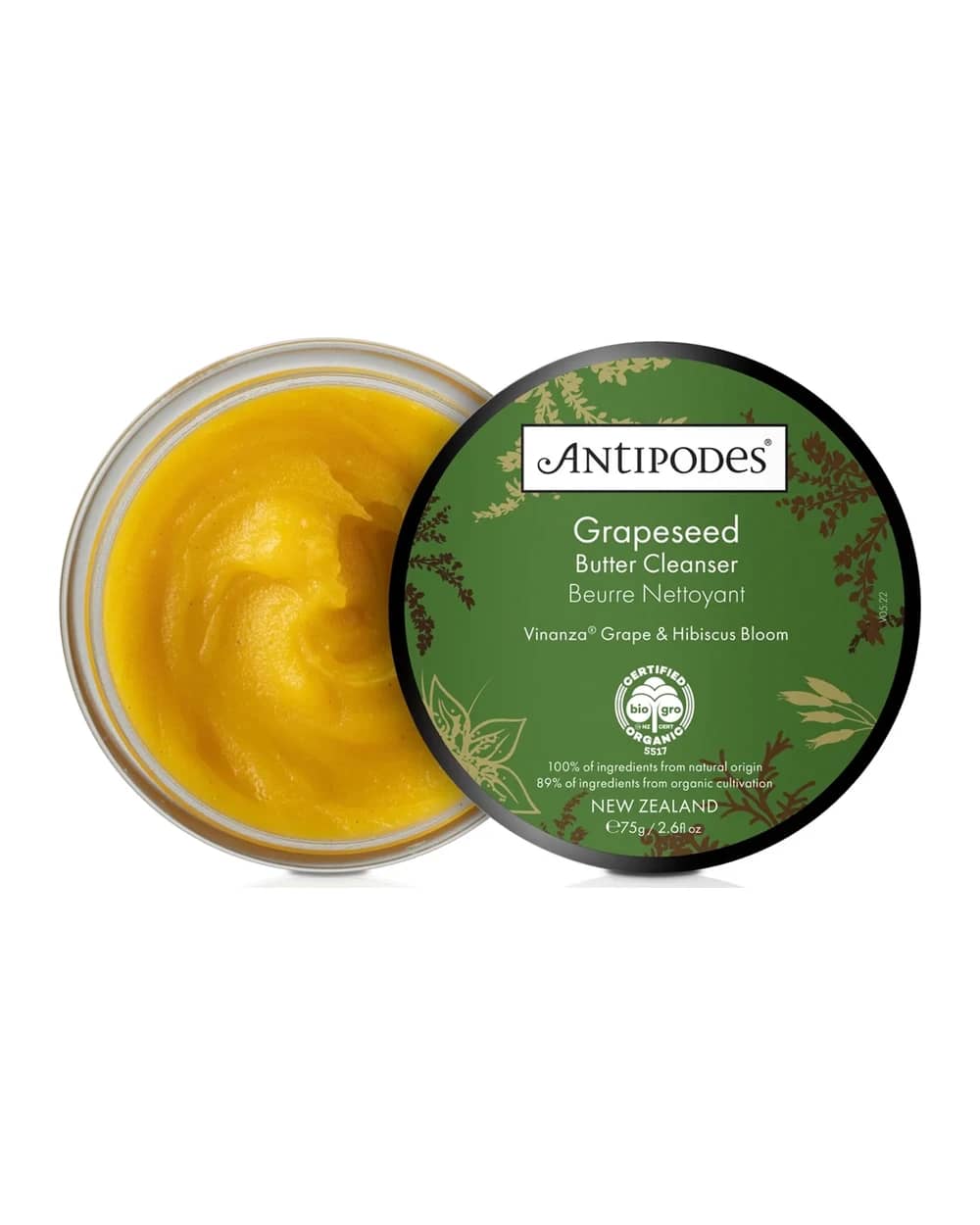Antipodes burro detergente viso ai vinaccioli (75 g)