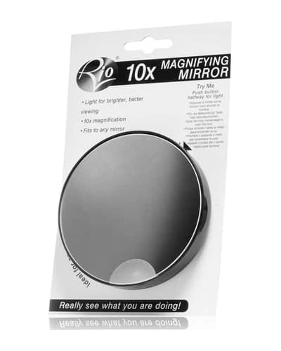 RIO 10x Magnifying Mirror specchietto ingranditore con ventose