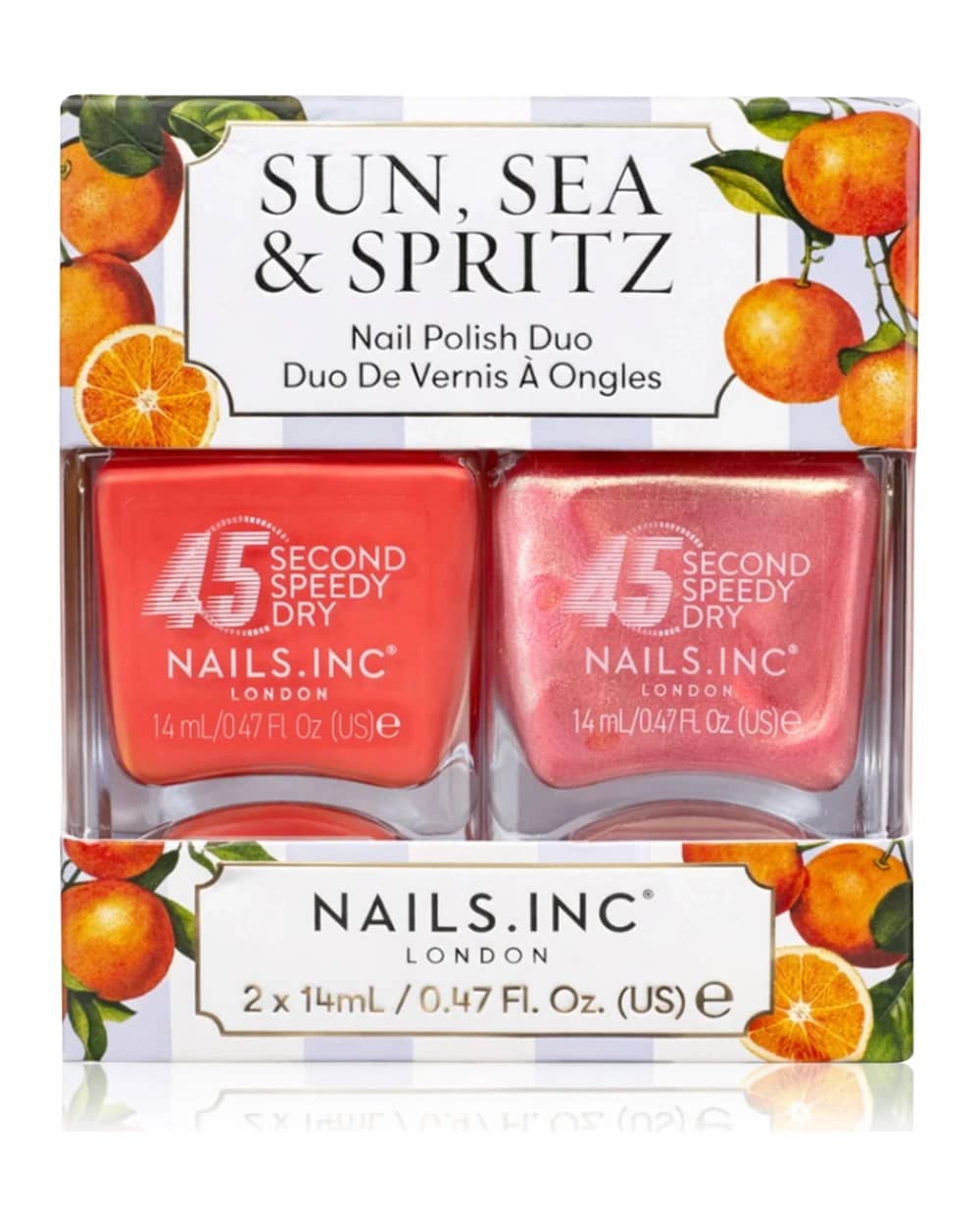 Nails Inc. 45 Second Speedy Gloss smalto per unghie CONFEZIONE DUO