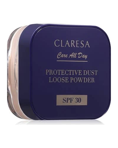 Claresa Care All Day Protective Dust Loose Powder cipria fissante in polvere SPF 30