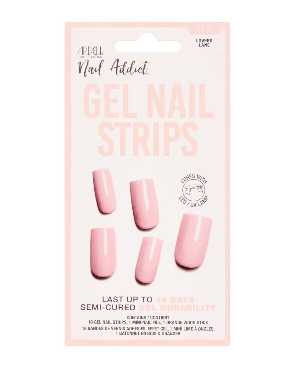 Ardell LED Gel Colour Nail Strips - Lovers Lane
