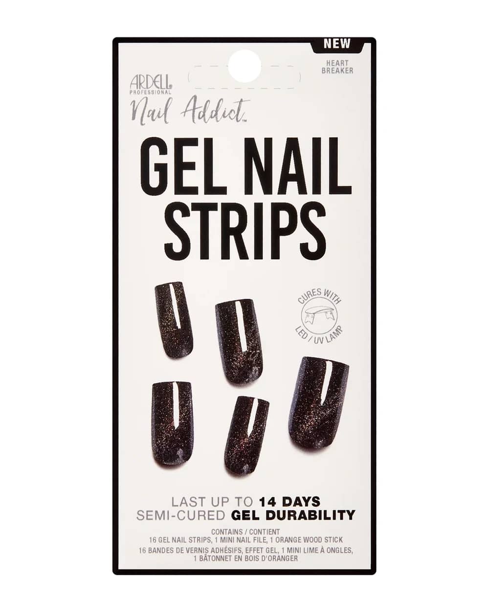 Ardell LED Gel Nail Art Strips - Heart Breaker