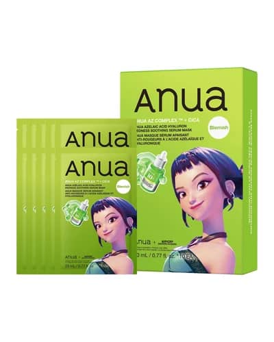 Anua KPop Demon Hunters Azelaic Acid Hyaluron Redness Soothing Serum Mask (10PCS)