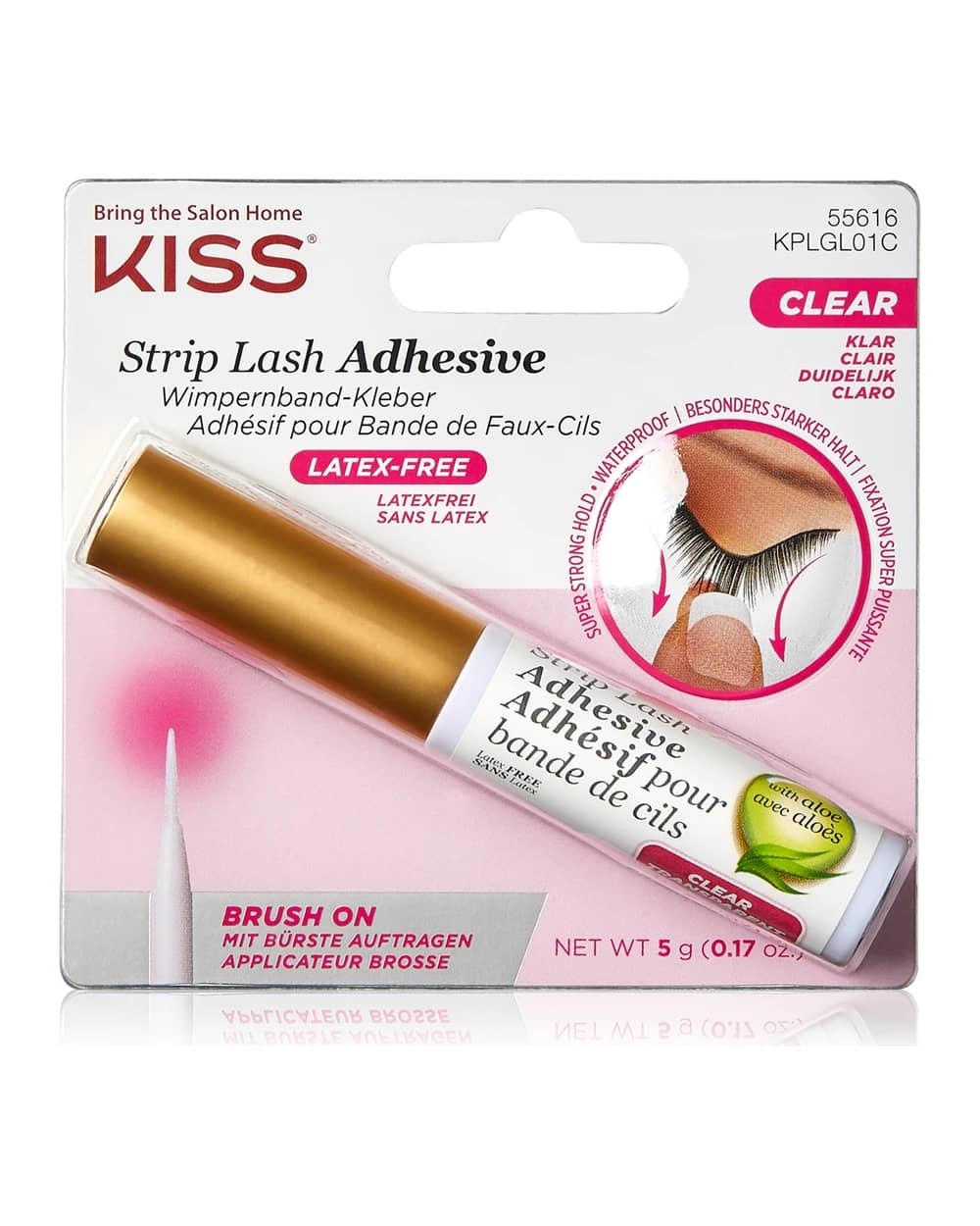 KISS Strip Lash Adhesive colla trasparente per ciglia finte