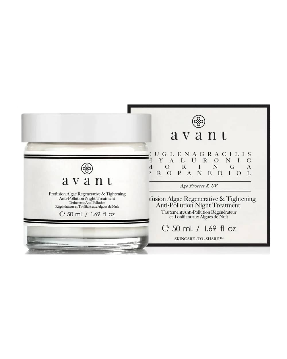 Trattamento Notte Profusion Algae Regenerative and Tightening Anti-Pollution Avant Skincare 50ml