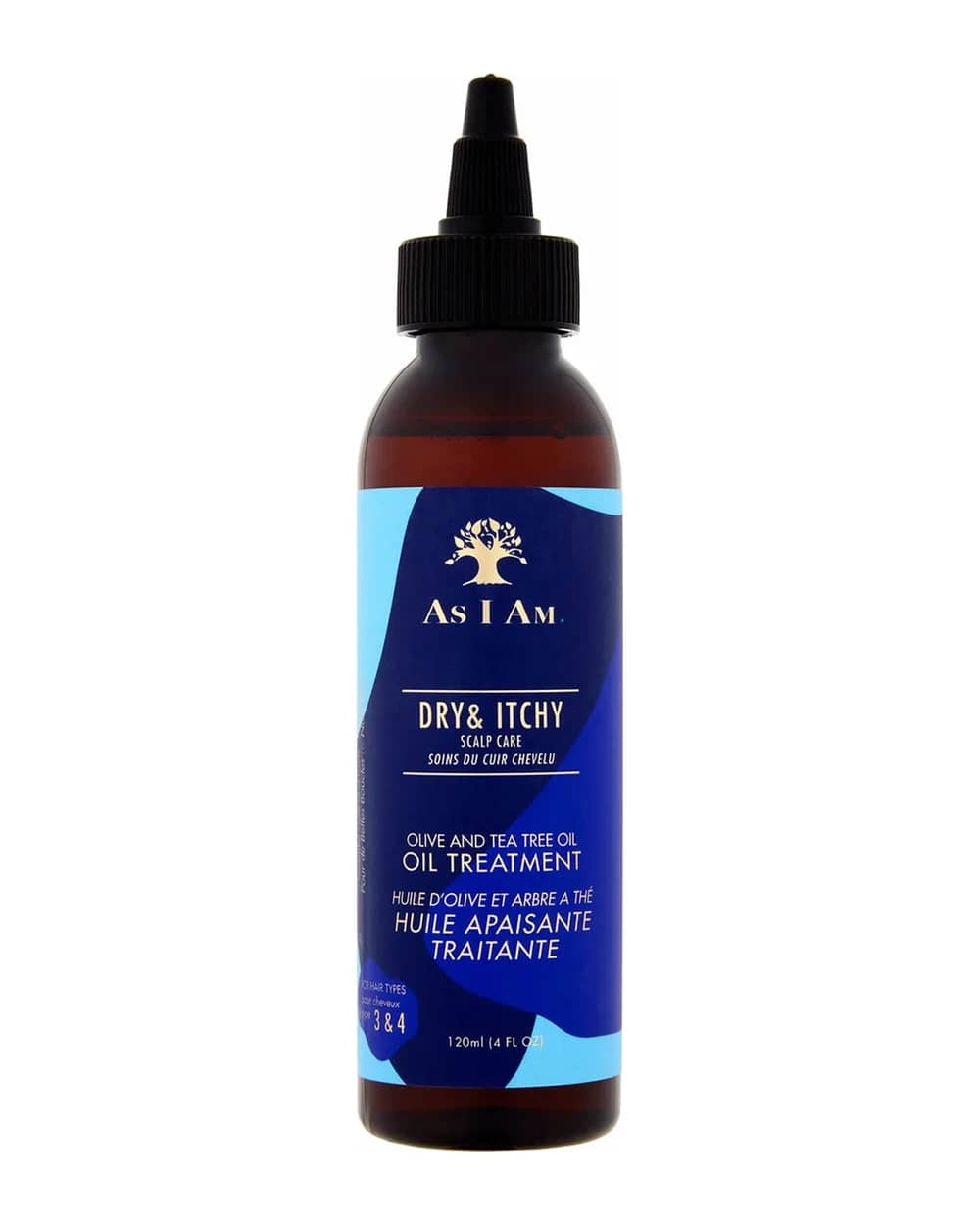 As I Am Dry and Itchy Scalp Care Trattamento con Olio d'oliva e Tea Tree Oil 120 ml