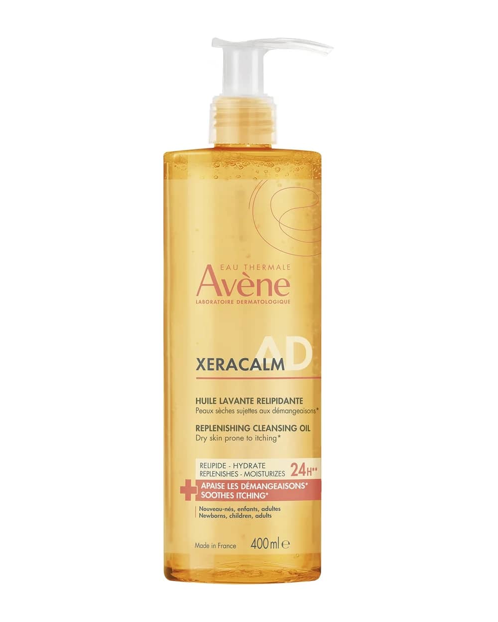 Avène XeraCalm A.D Lipid-Replenishing Cleansing Oil for Dry, Itchy Skin 400ml