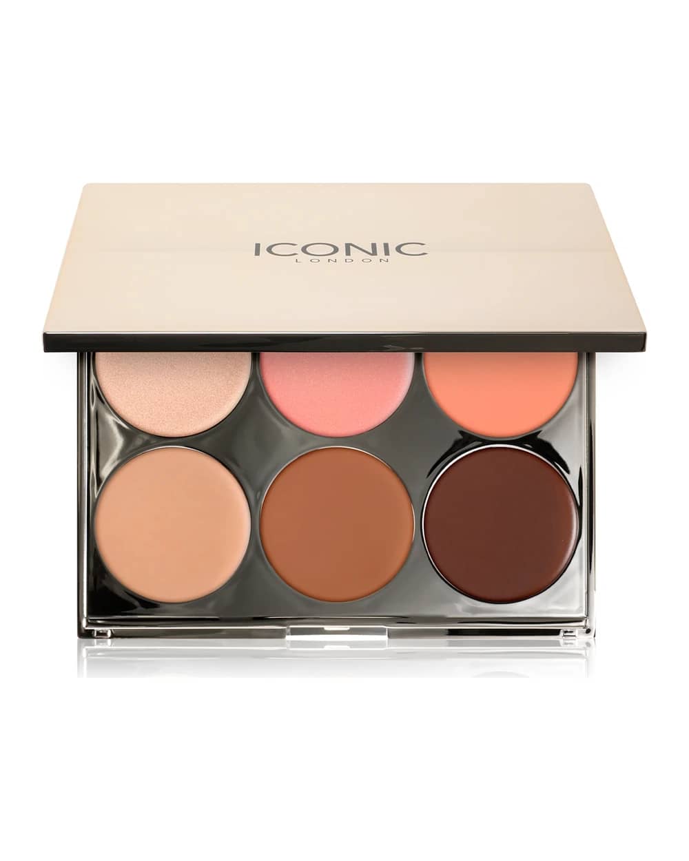 ICONIC London Multi-Use Cream Blush Bronze and Highlight Palette multifunzione per il viso