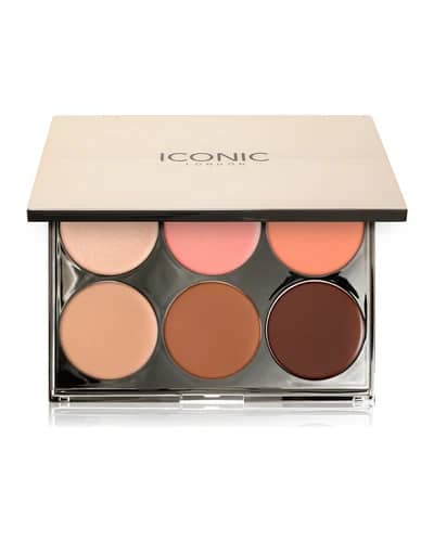 ICONIC London Multi-Use Cream Blush Bronze and Highlight Palette multifunzione per il viso