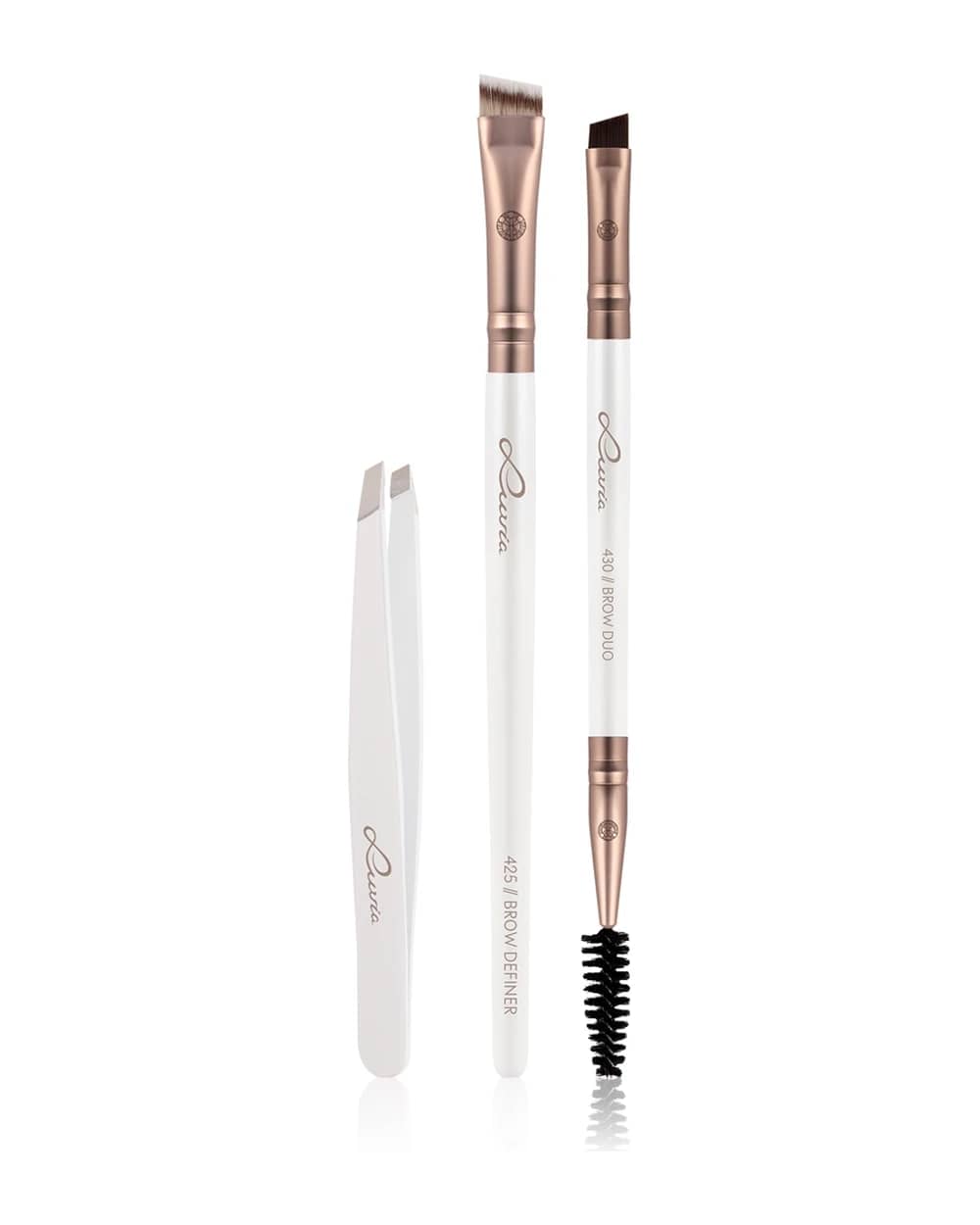 Luvia Cosmetics Prime Vegan Brow Kit per sopracciglia Pearl White / Metallic Coffee Brown