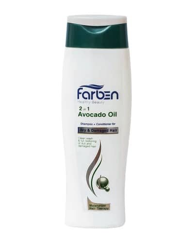 شامپو و نرم کننده موهای خشک و آسیب دیده حاوی روغن آووکادو فاربن 250ml