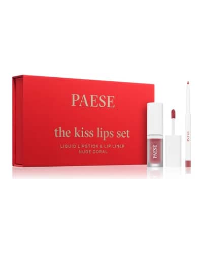 Paese The Kiss Lips Set Nude Coral confezione regalo colore 02 nude coral