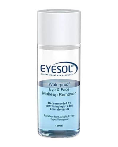 محلول پاک کننده تخصصی آرایش ضد آب چشم و صورت آیسول 150ml