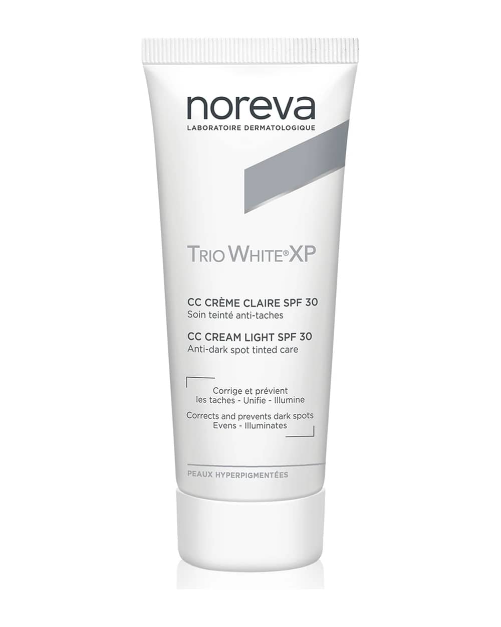 Noreva Trio White XP CC Cream Light SPF 30 CC cream per tinta uniforme SPF 30