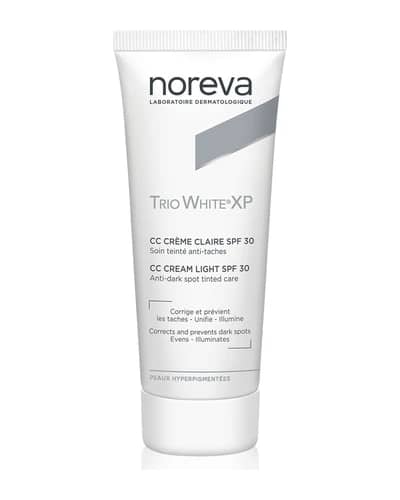 Noreva Trio White XP CC Cream Light SPF 30 CC cream per tinta uniforme SPF 30