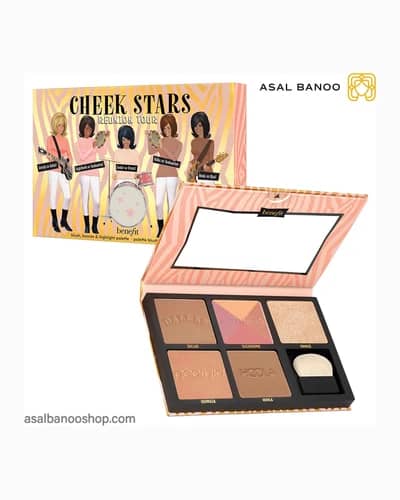 پالت رژگونه، برنزر و هایلایتر Cheek Stars بنفیت