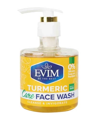 ژل شستشو صورت پوست حساس عصاره زردچوبه ایویم 250ml