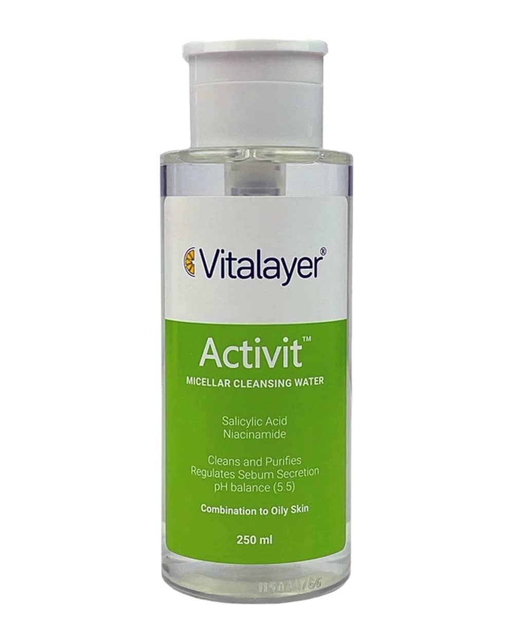 میسلار واتر پوست های چرب و مختلط Activit ویتالیر 250ml