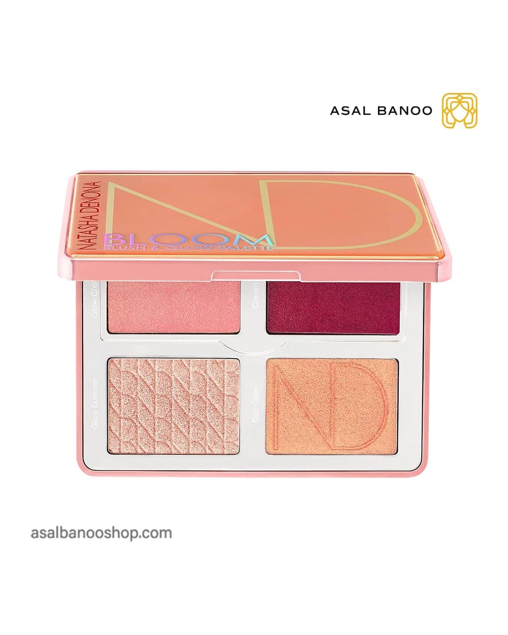 پالت رژگونه و هایلایتر blush&amp;glow ناتاشادنونا