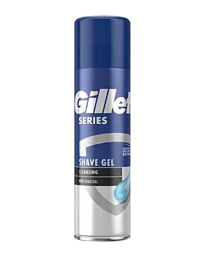 ژل اصلاح پوست حساس ژیلت حاوی زغال 200ml